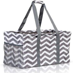 Extra Large Utility Tote Bag - Oversized Collapsible Reusable Wire Frame